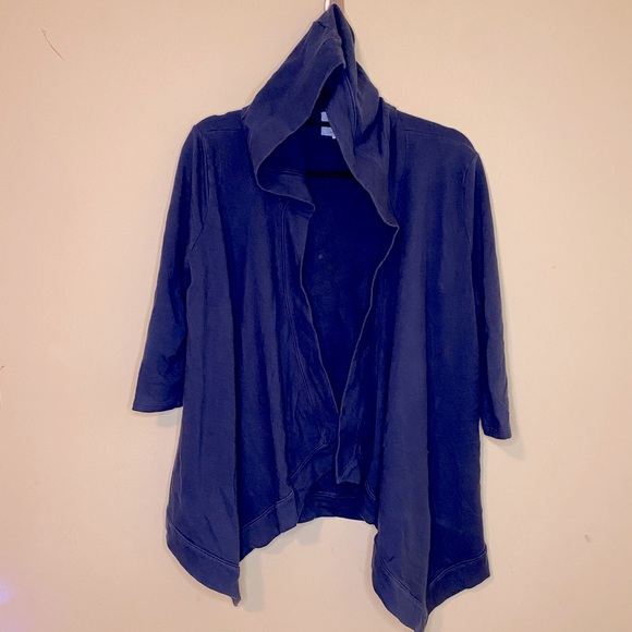 Banana Republic Navy Blue Women’s Hooded Open Front Cardigan Size Small - Picture 1 of 9